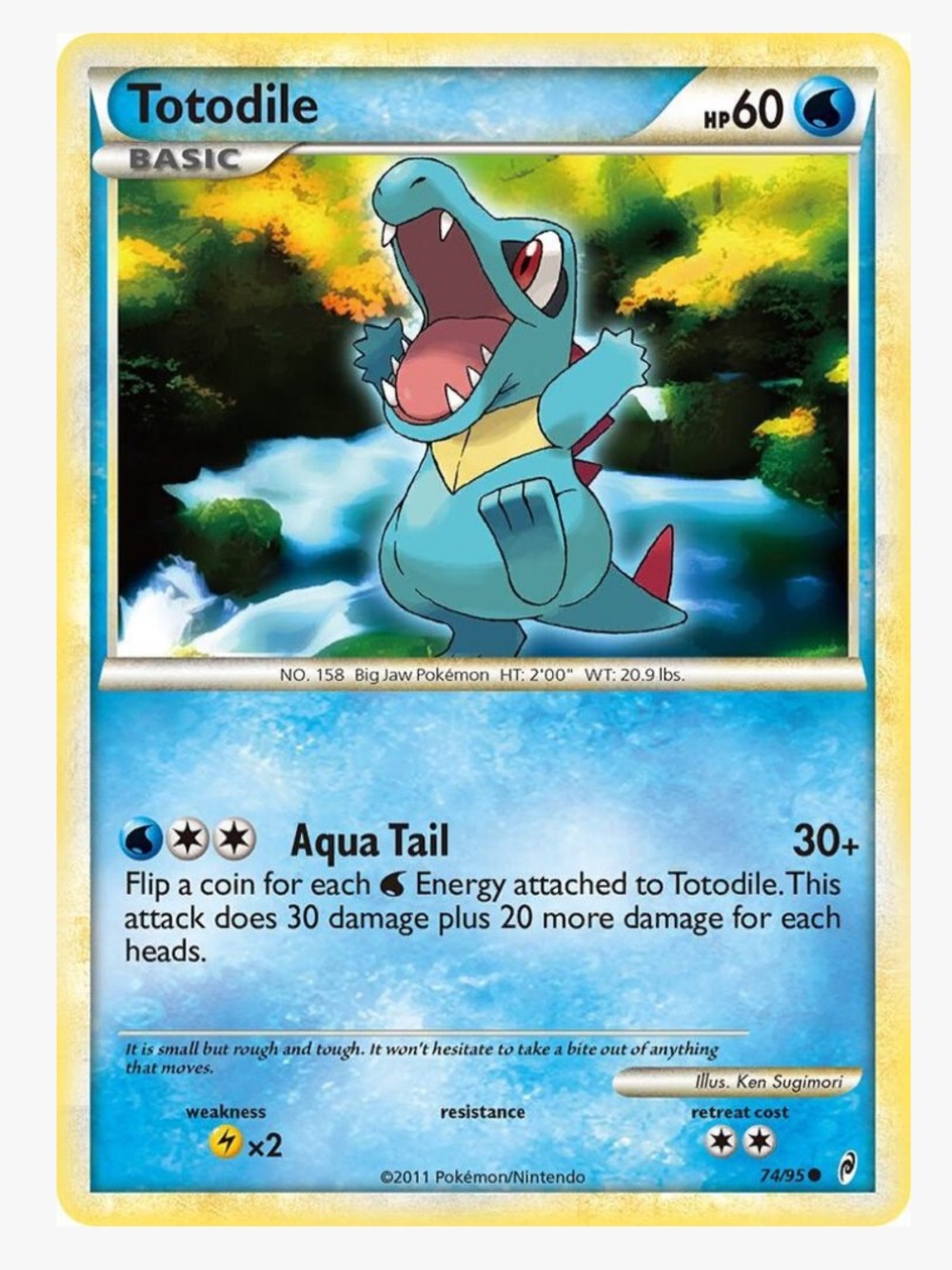 Totodile Call of Legends Pokemon Trading Card